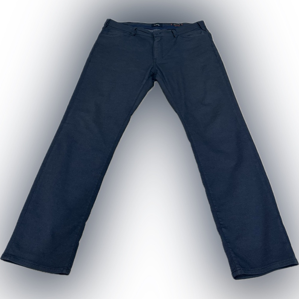 34 Heritage Charisma Comfort-Rise Pants Navy W40 L32 Classic Fit